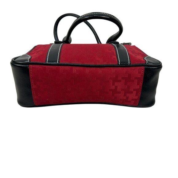 Things Remembered Red & Black Handbag With Dual Handles - Picture 7 of 8